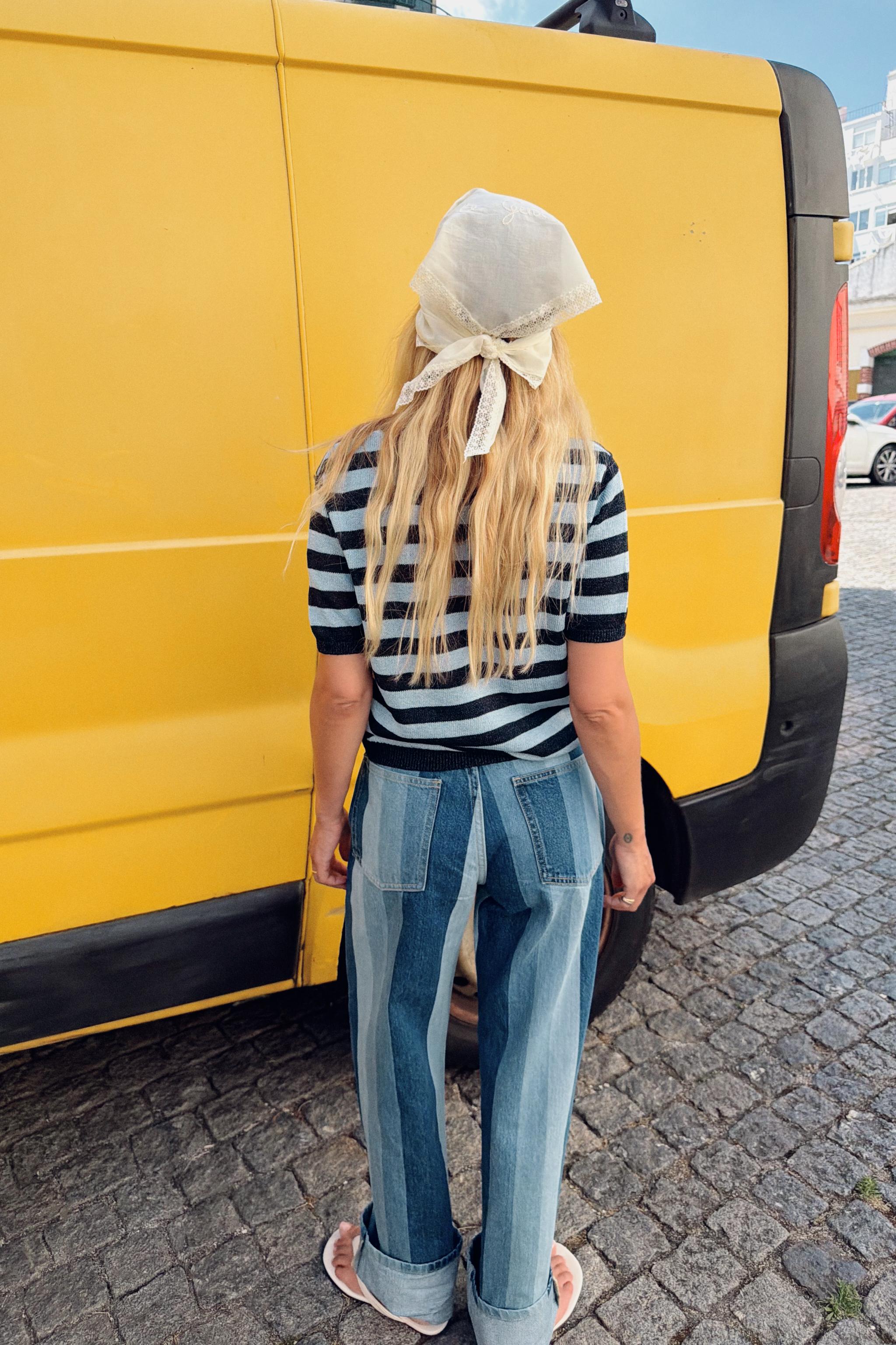 SHORT SLEEVE KNIT TOP